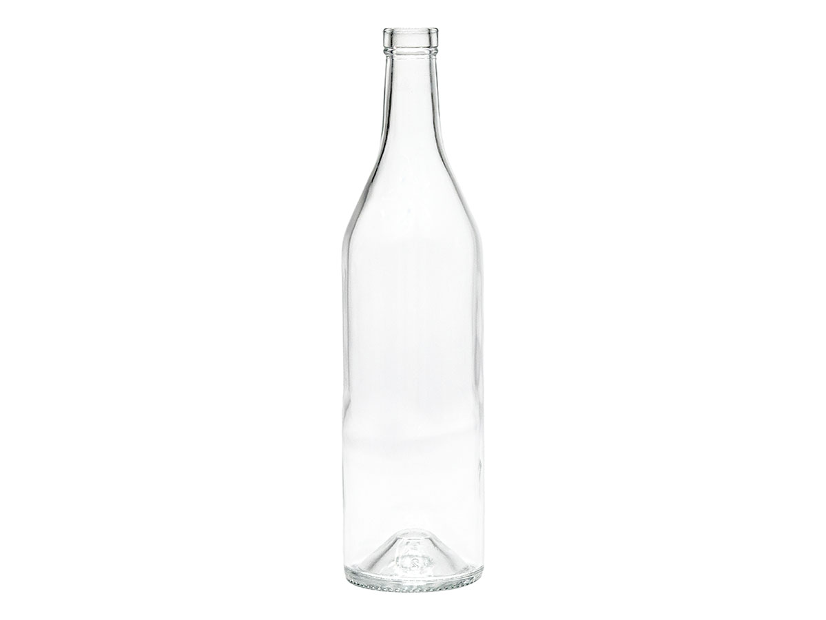 750 mL, Cork Finish, Flint, Bottles, Glass, Wine Style Round