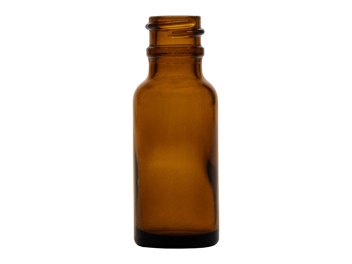 1/2 oz., 18/400 Finish, Amber, Bottles, Glass, Boston Round
