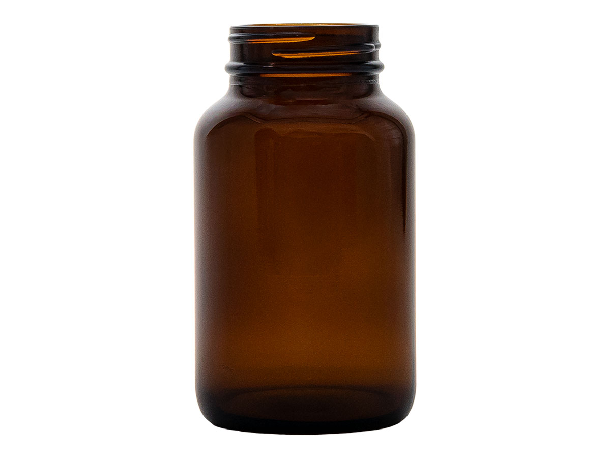 200 cc, 45/400 Finish, Amber, Bottles, Glass, Round Packer