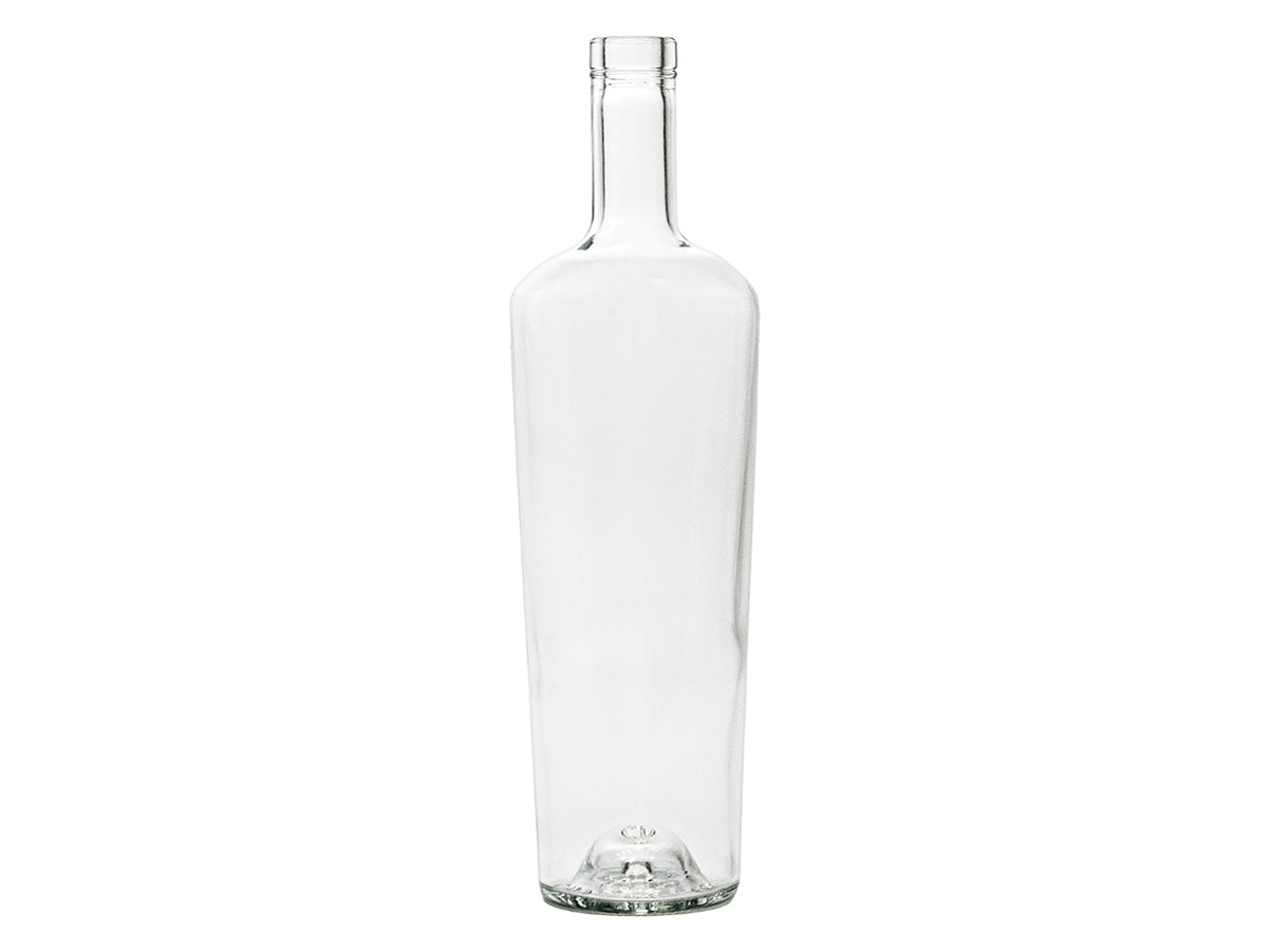 700 mL, Cork Finish, Flint, Bottles, Glass, Reverse Tapered Round