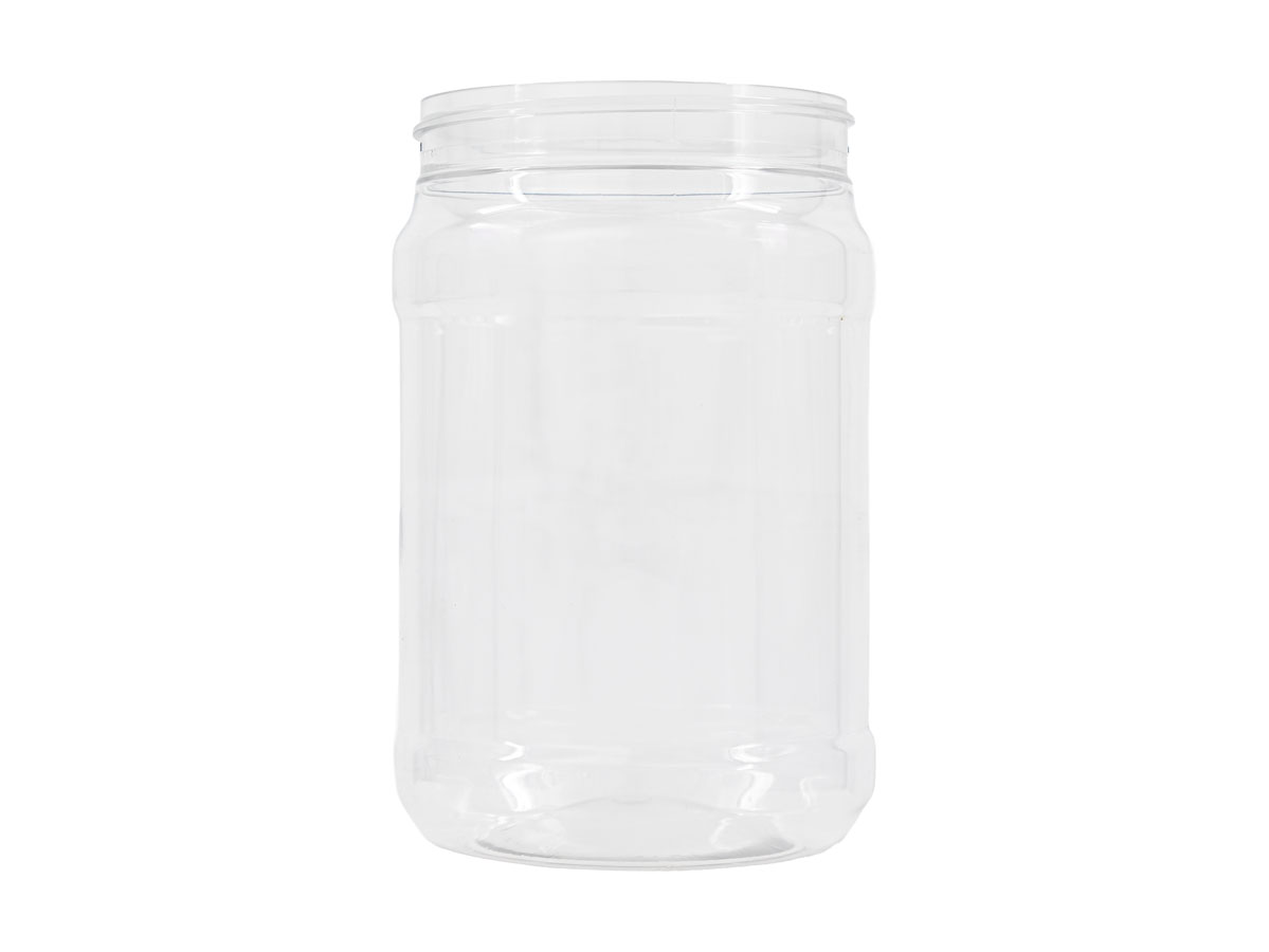 30 oz., 89/400 Finish, Clear, Jars, PET, Straight Sided, Single Wall Round