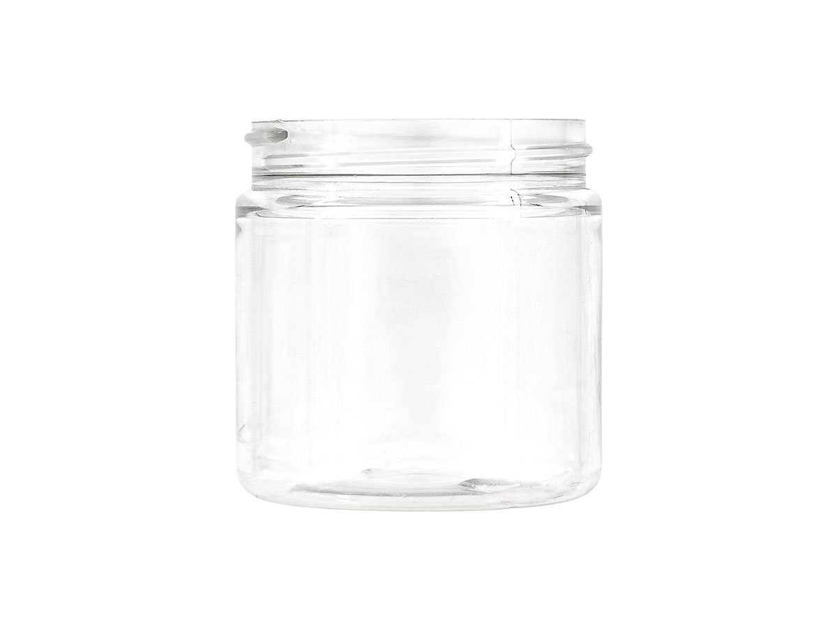 4 oz., 58/400 Finish, Clear, Jars, PET, Straight Sided, Single Wall Round