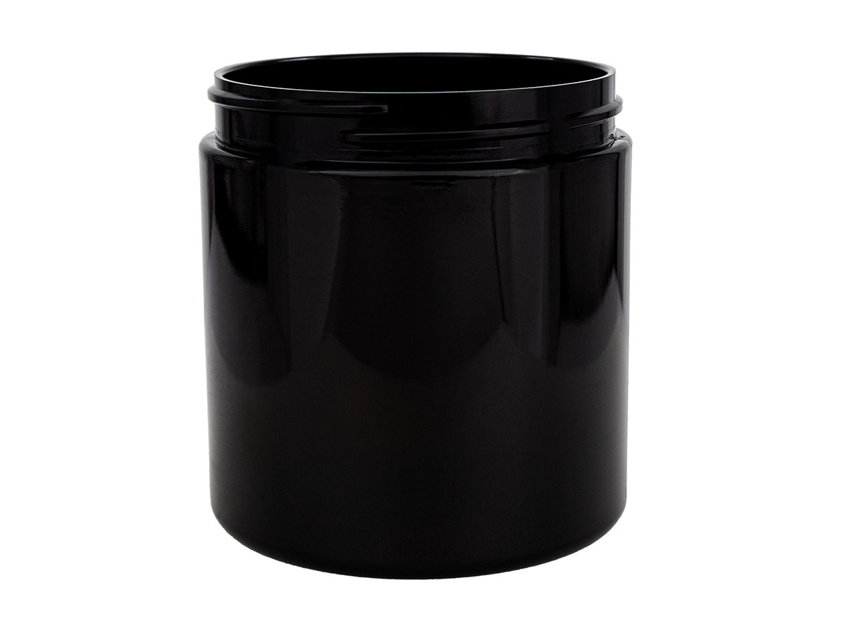 8 oz., 70/400 Finish, Amber, Jars, PET, Straight Sided, Single Wall Round