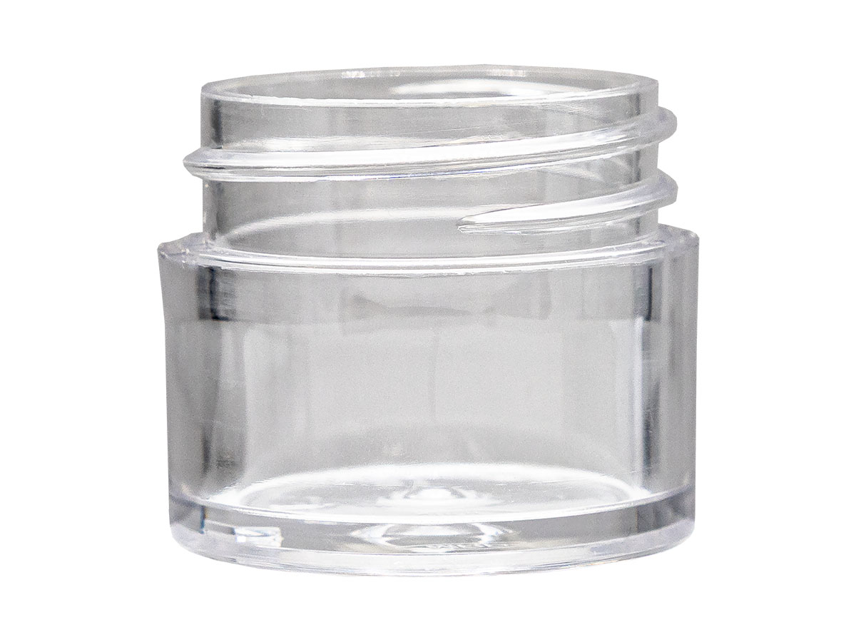 15 mL, 33/400 Finish, Clear, Jars, PET, Straight Sided, Single Wall Round