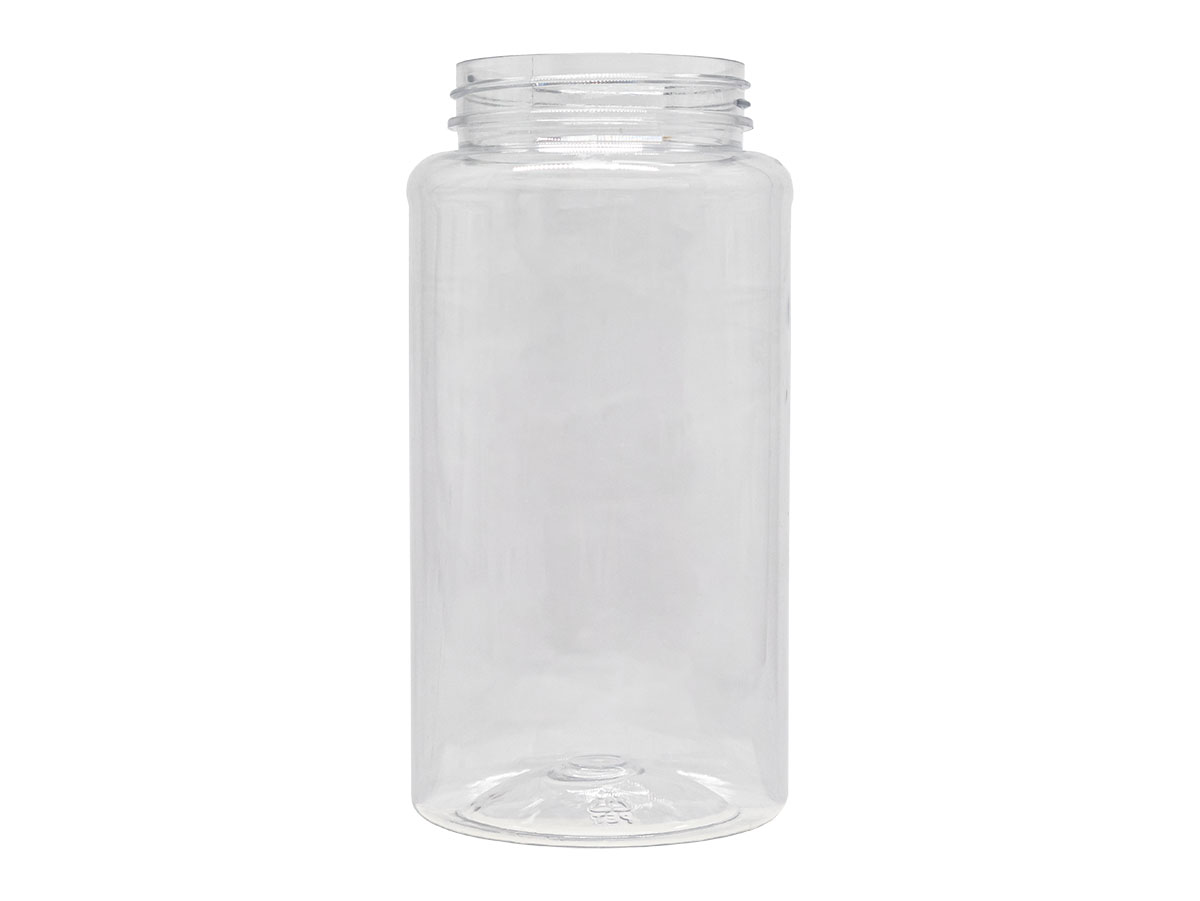 20 oz., 63/485 Finish, Clear, Jars, PET, Cylinder Round, Spice Style