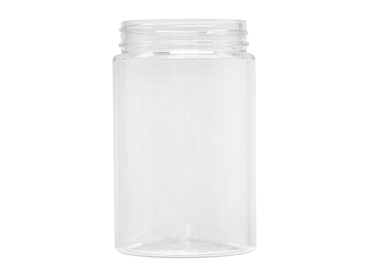 16 oz., 70/400 Finish, Clear, Jars, PET, Straight Sided, Single Wall Round