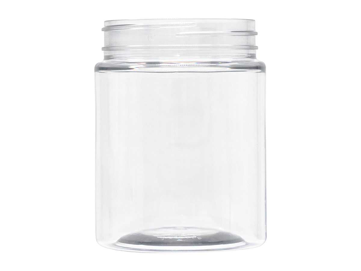 12 oz., 70/400 Finish, Clear, Jars, PET, Straight Sided, Single Wall Round