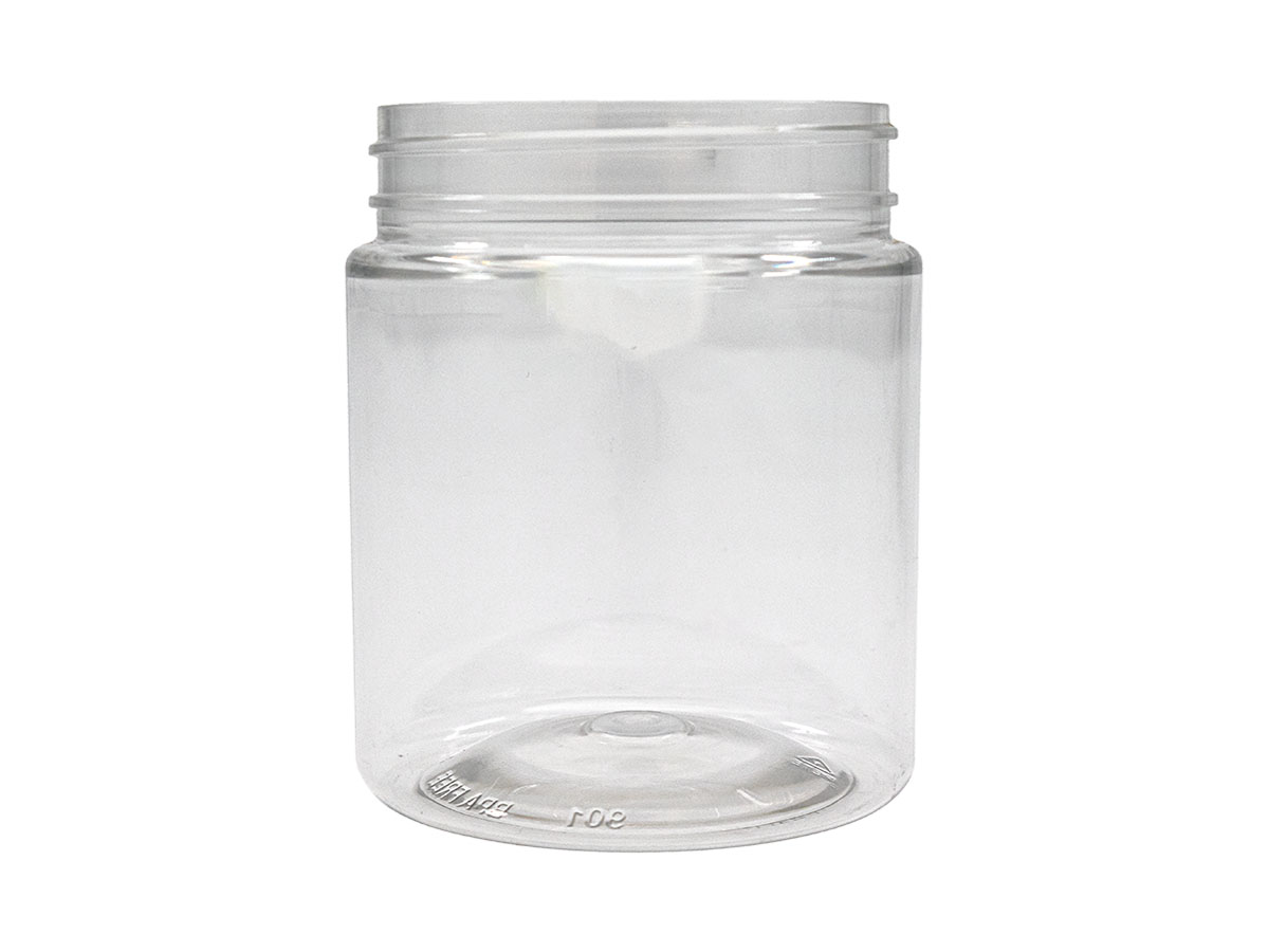 10 oz., 70/400 Finish, Clear, Jars, Pet, Straight Sided, Single Wall Round