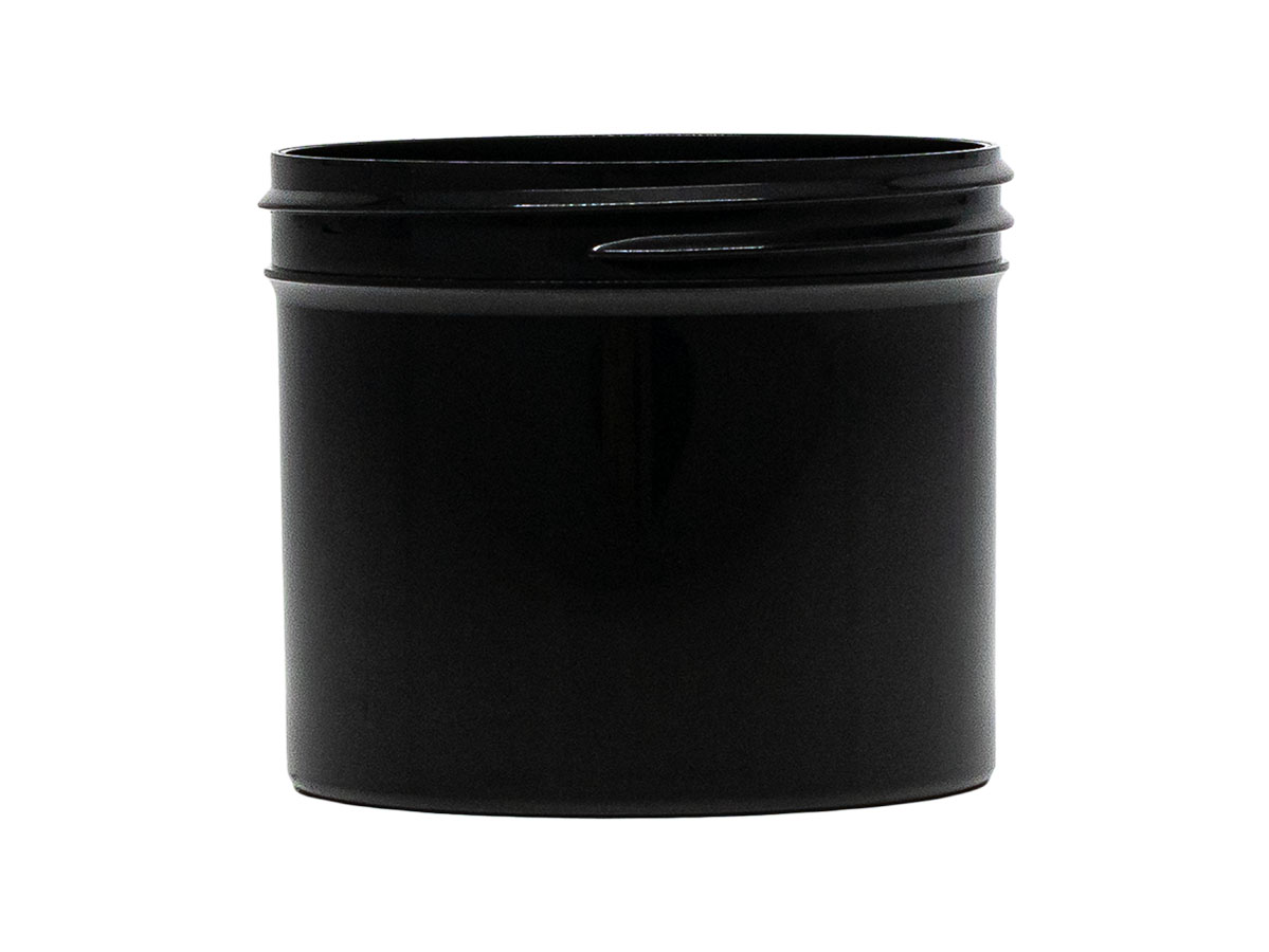 4 oz., 70/400 Finish, Black, Jars, Other, Single Wall Round