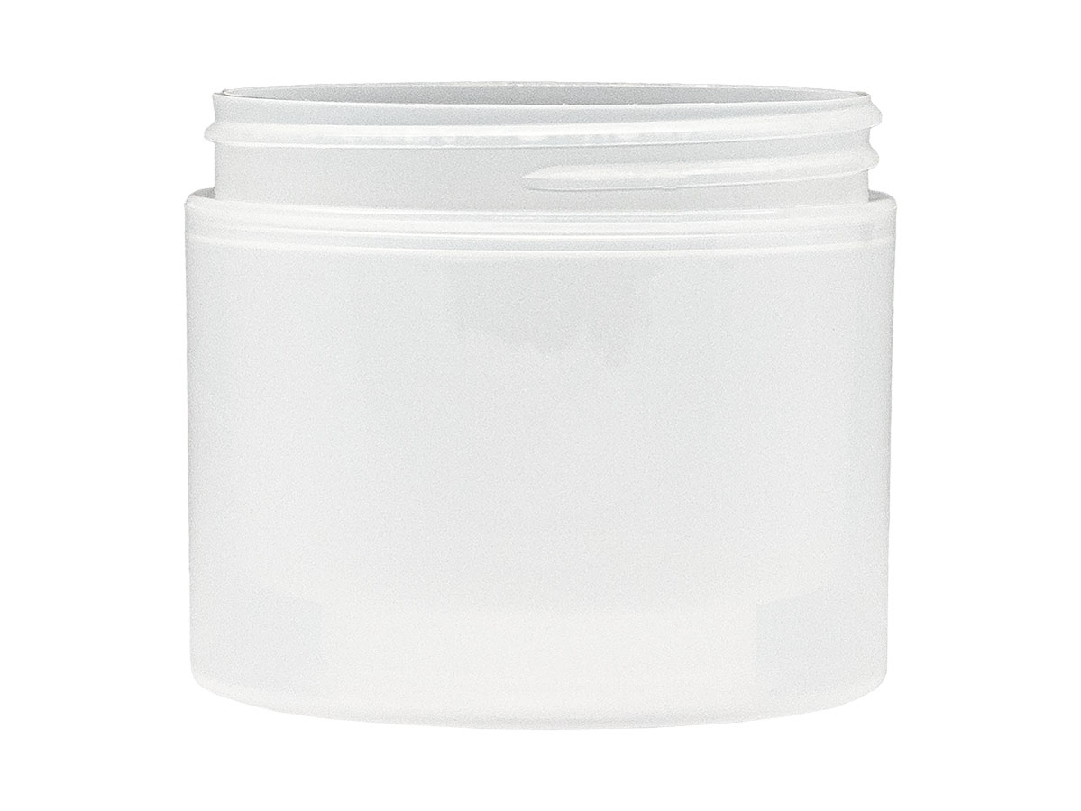 4 oz., 70/400 Finish, Natural, Jars, PP, Double Wall Round, Square Base