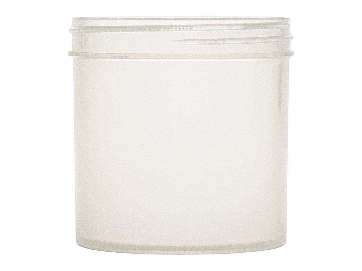 6 oz., 70/400 Finish, Natural, Jars, PP, Straight Sided, Single Wall Round