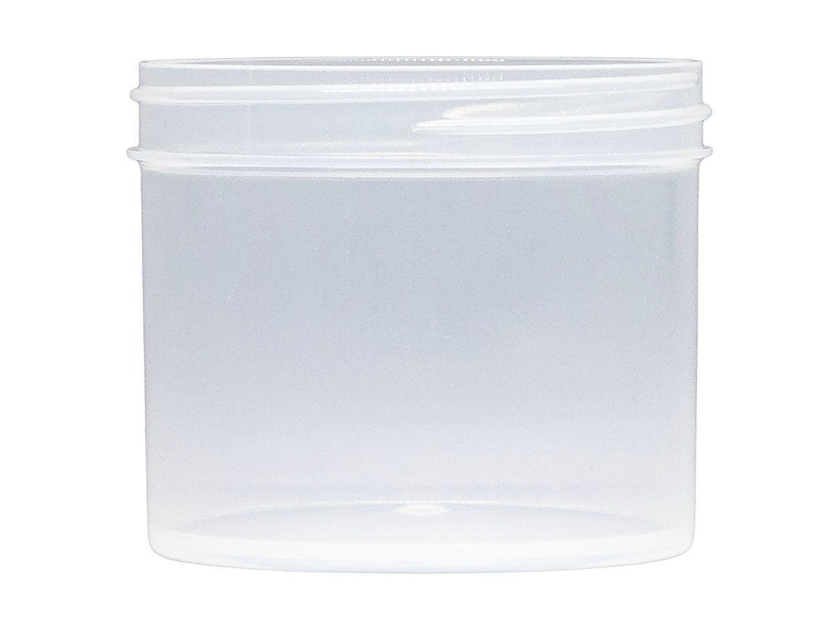 4 oz., 70/400 Finish, Natural, Jars, PP, Straight Sided, Single Wall Round