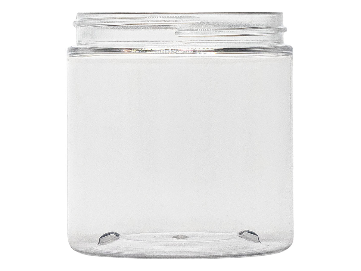 8 oz., 70/400 Finish, Clear, Jars, PET, Straight Sided, Single Wall Round