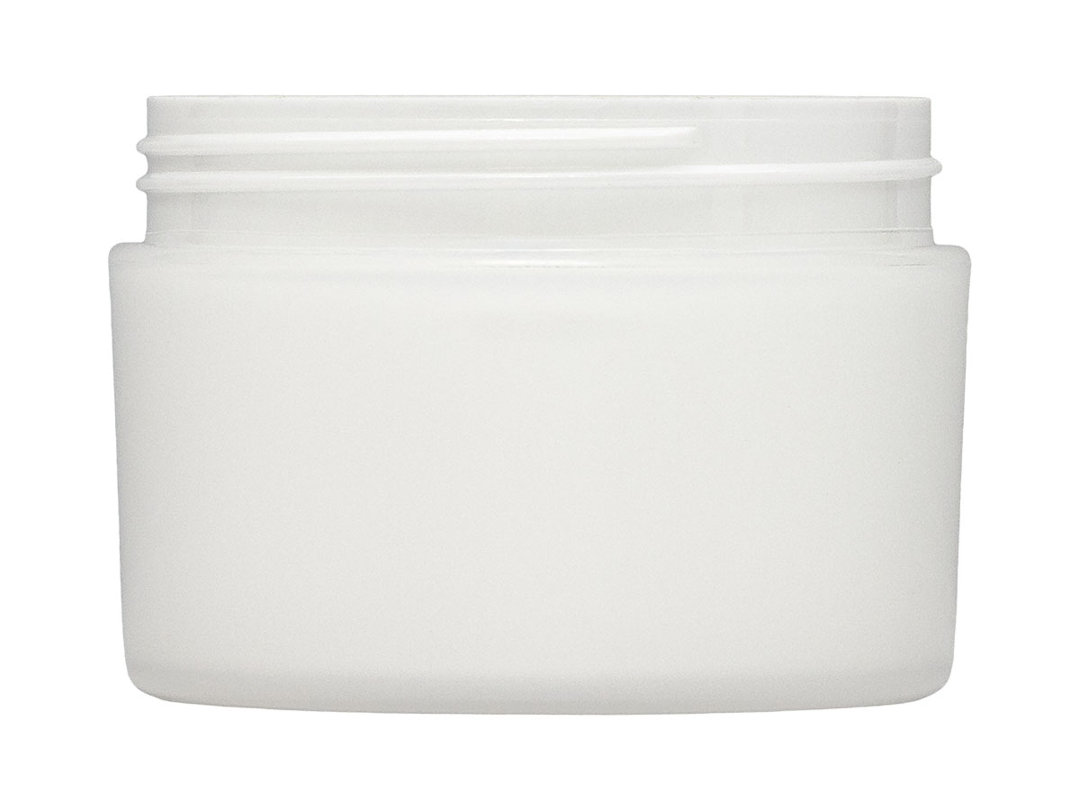 4 oz., 70/400 Finish, Natural, Jars, PP, Double Wall Round, Square Base