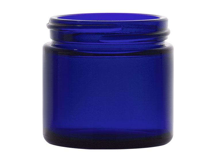 2 oz Blue Glass Jars