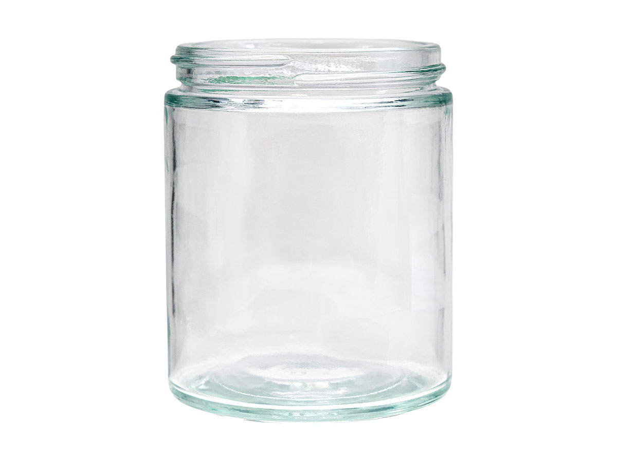 6 oz., 63/400 Finish, Flint, Jars, Glass, Round