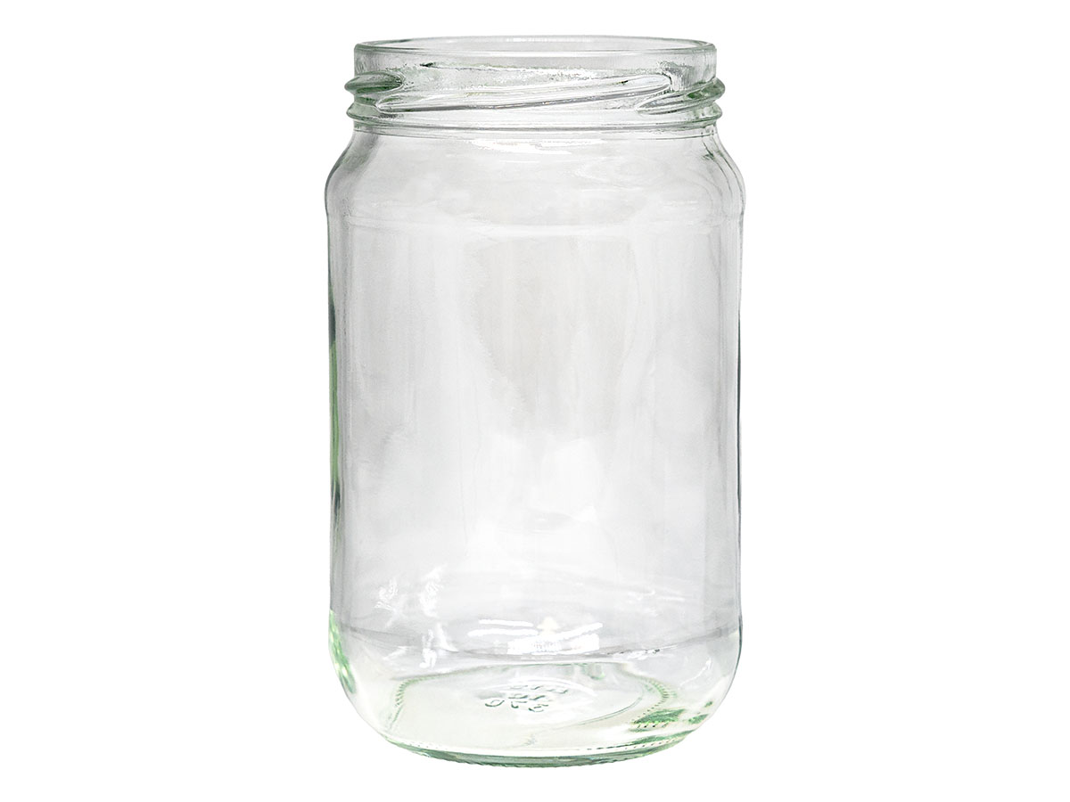 10 oz., 63mm 4 Lug Finish, Flint, Jars, Glass, Round, Label Panel