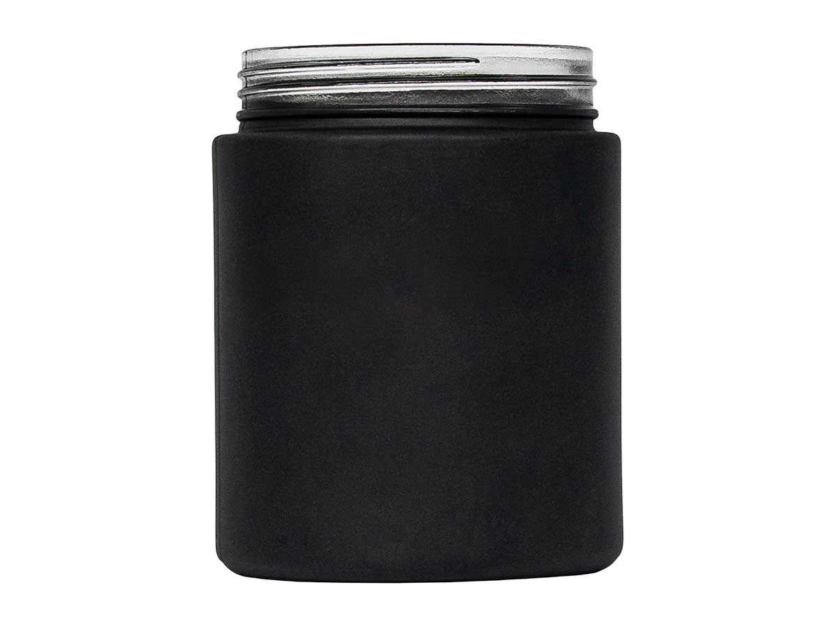 18 oz., 77mm Finish, Black, Jars, Glass, Round