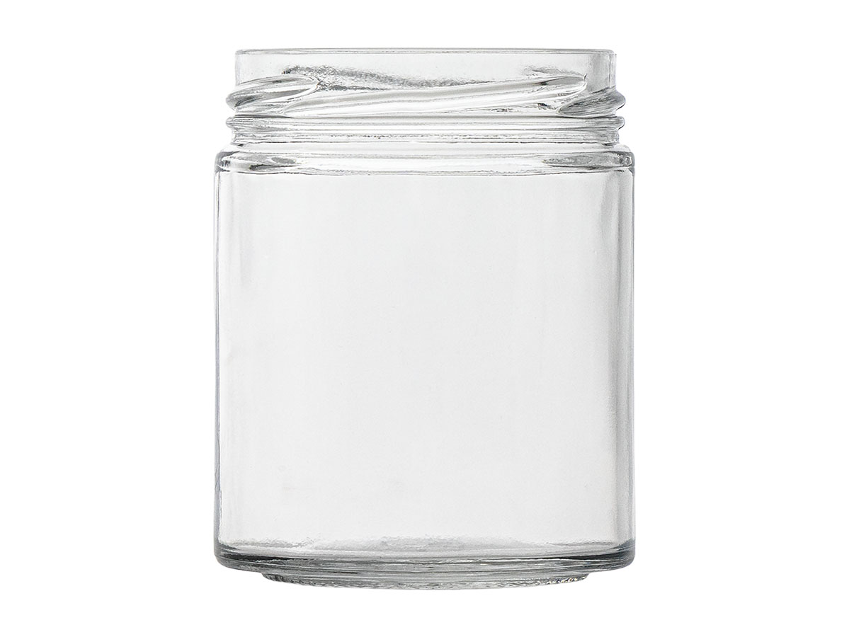 6.5 oz., 63mm 4 Lug Finish, Flint, Jars, Glass, Round