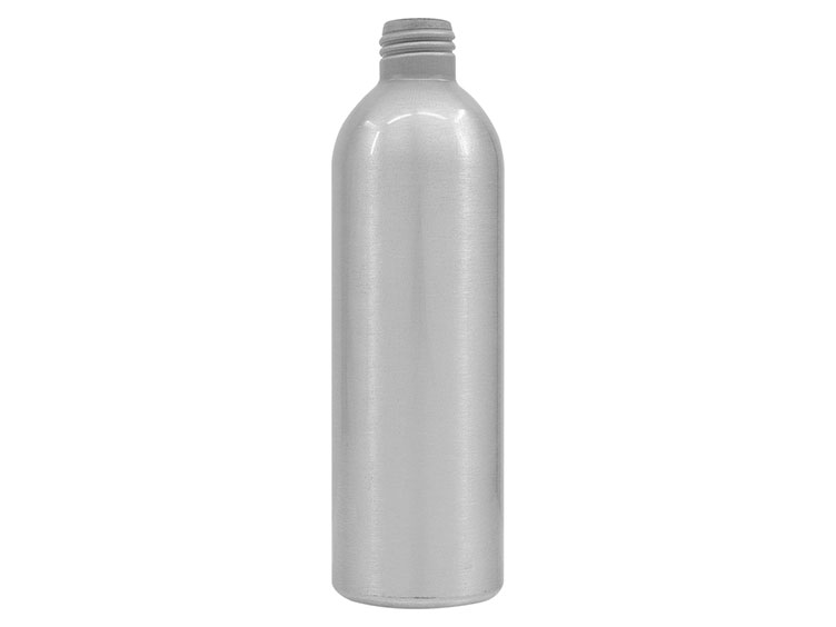 300 mL, 24/410 Finish, Silver, Bottles, Aluminum, Bullet, 53mm X 175mm, Lined In