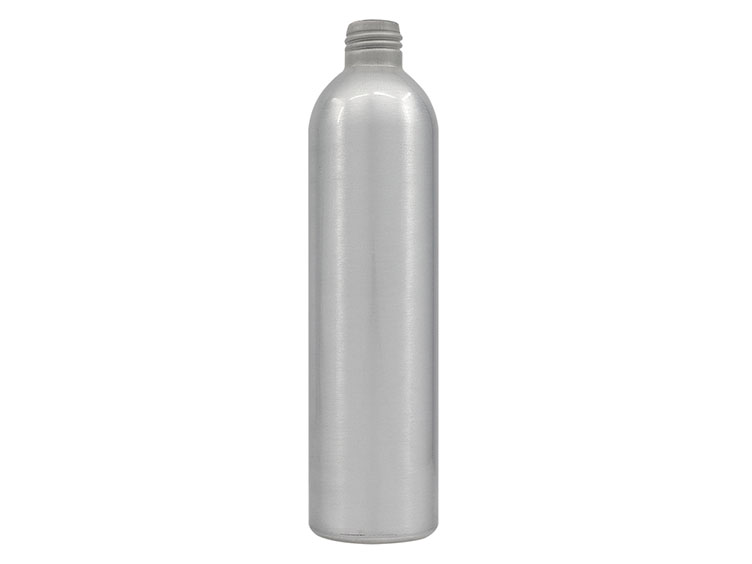 360 mL, 24/410 Finish, Silver, Bottles, Aluminum, Bullet, 52mm X 205mm, Lined In