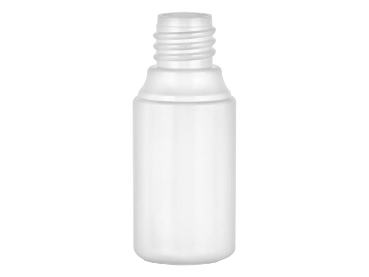 15 mL, 15mm Finish, White, Bottles, HDPE, Boston Round