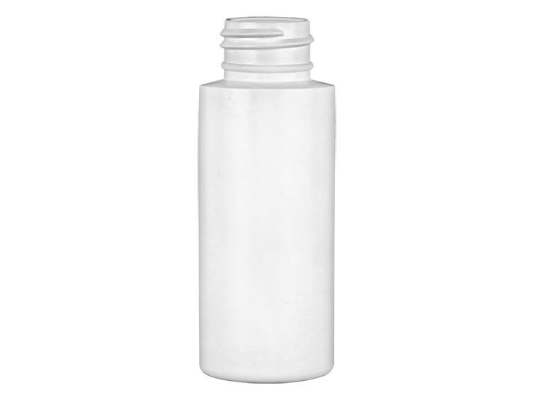 2 oz., 24/410 Finish, White, Bottles, HDPE, Cylinder Round