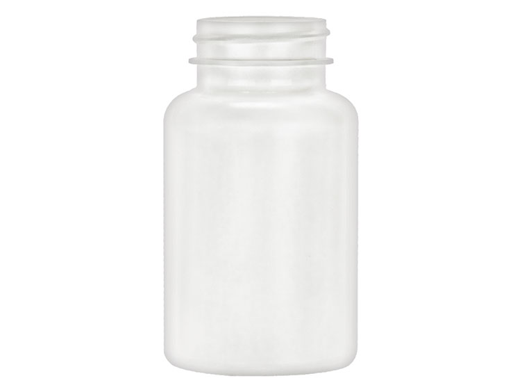 150 cc, 38/400 Finish, White, Bottles, HDPE, Round Packer