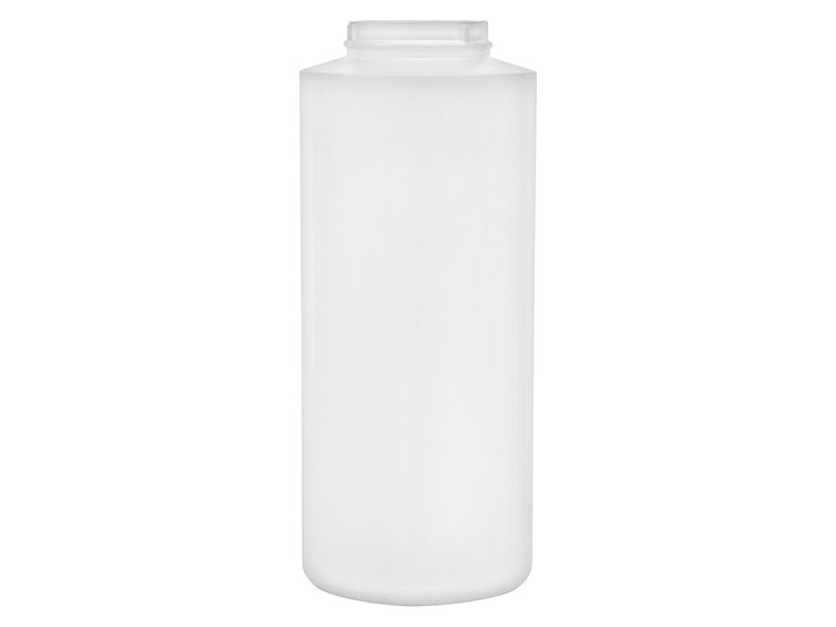 12 oz., 40mm Finish, White, Bottles, HDPE, Powder Sifter Style, Cylinder Round, Snap-On Finish