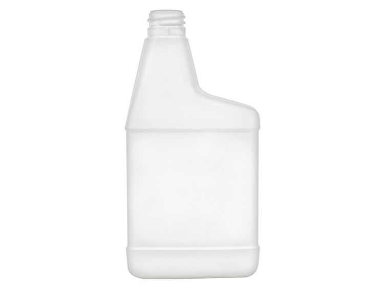 16 oz., 28/400 Finish, White, Bottles, HDPE, Automotive/Additive Style Oblong