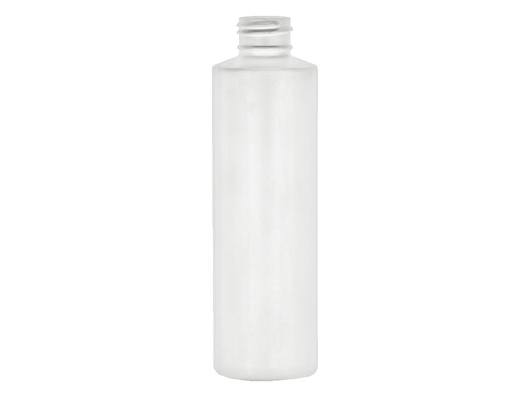 6 oz., 24/410 Finish, White, Bottles, HDPE, Cylinder Round