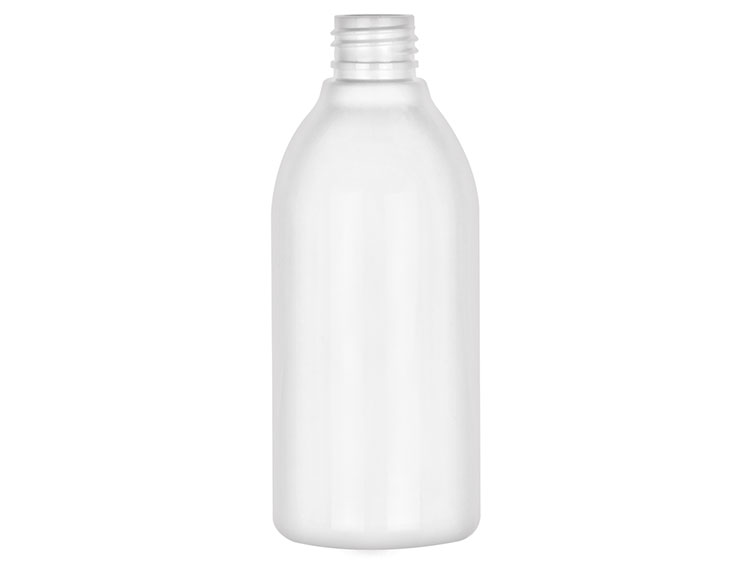 8 oz., 24/410 Finish, White, Bottles, PET, Modified Round
