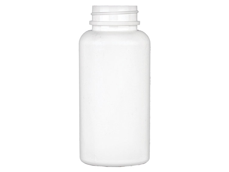 150 cc, 38/400 Finish, White, Bottles, HDPE, Round Packer