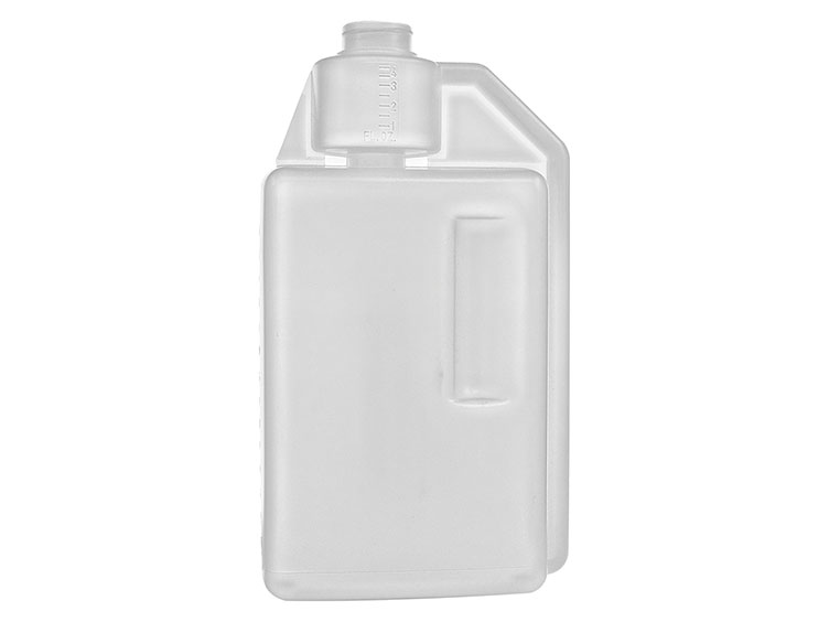 64 oz., 38/400 Finish, Natural, Bottles, HDPE, Bettix Oblong, Graduated Side