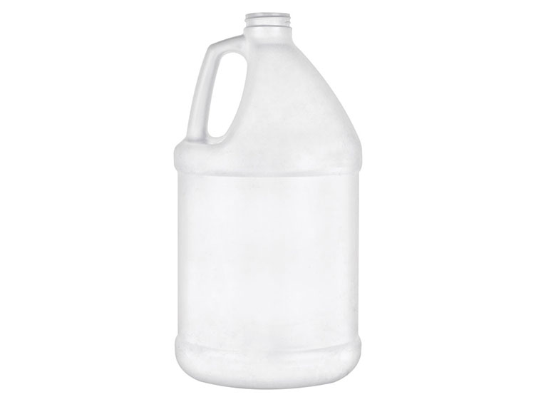1 Gallon, 38/400 Finish, White, Bottles, HDPE, Round Handleware, Label Panel