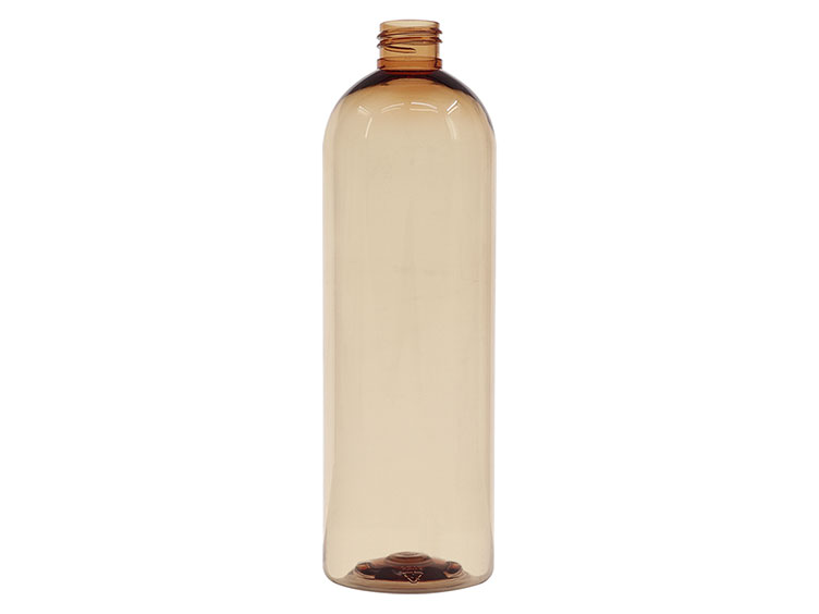16 oz., 24/410 Finish, Amber, Bottles, PET, Bullet