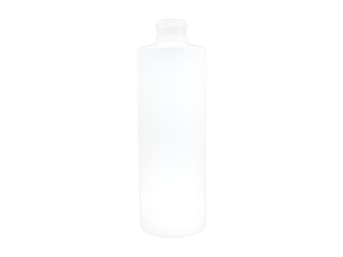 8 oz., 24/410 Finish, Natural, Bottles, HDPE, Cylinder Round