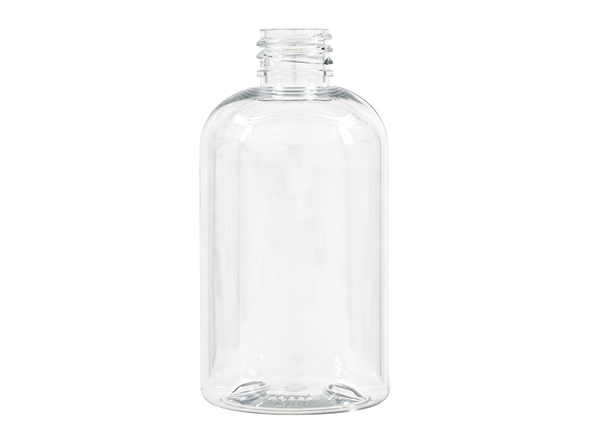 4 oz., 20/410 Finish, Clear, Bottles, PET, Boston Round