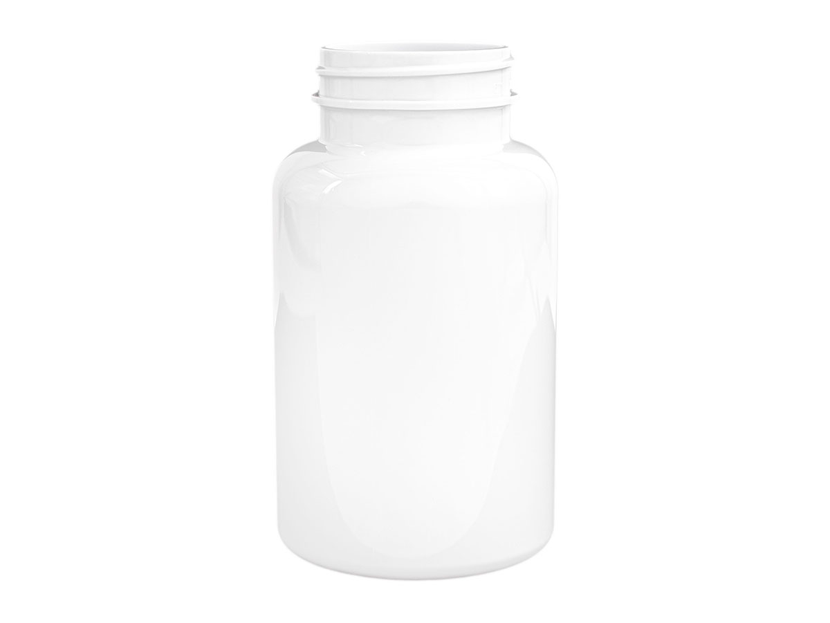 250 cc, 45/400 Finish, White, Bottles, PET, Round Packer