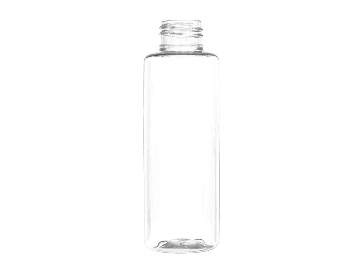 4 oz., 28/410 Finish, Clear, Bottles, PET, Cylinder Round