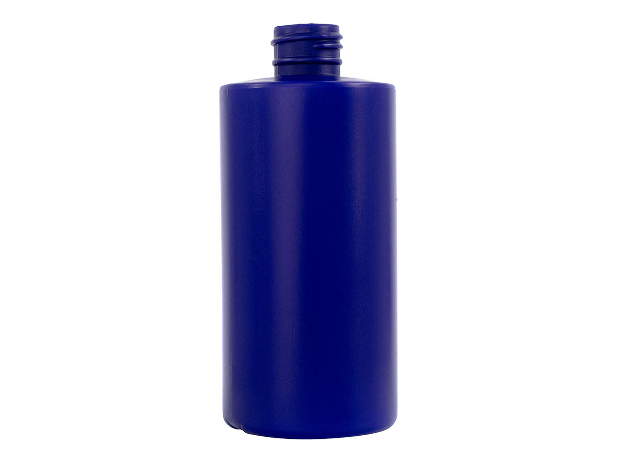 7 oz., 24/410 Finish, Blue, Bottles, HDPE, Cylinder Round