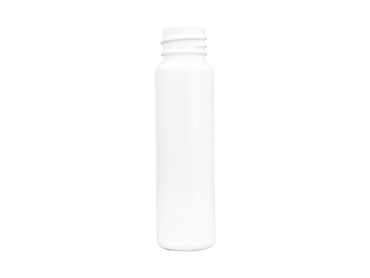 1 oz., 20/410 Finish, White, Bottles, PET, Cylinder Round