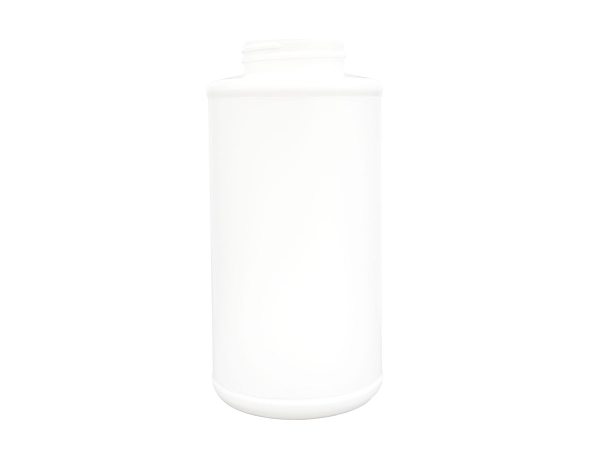 16 oz., 45/400 Finish, White, Bottles, Plastic, HDPE, Cylinder Round