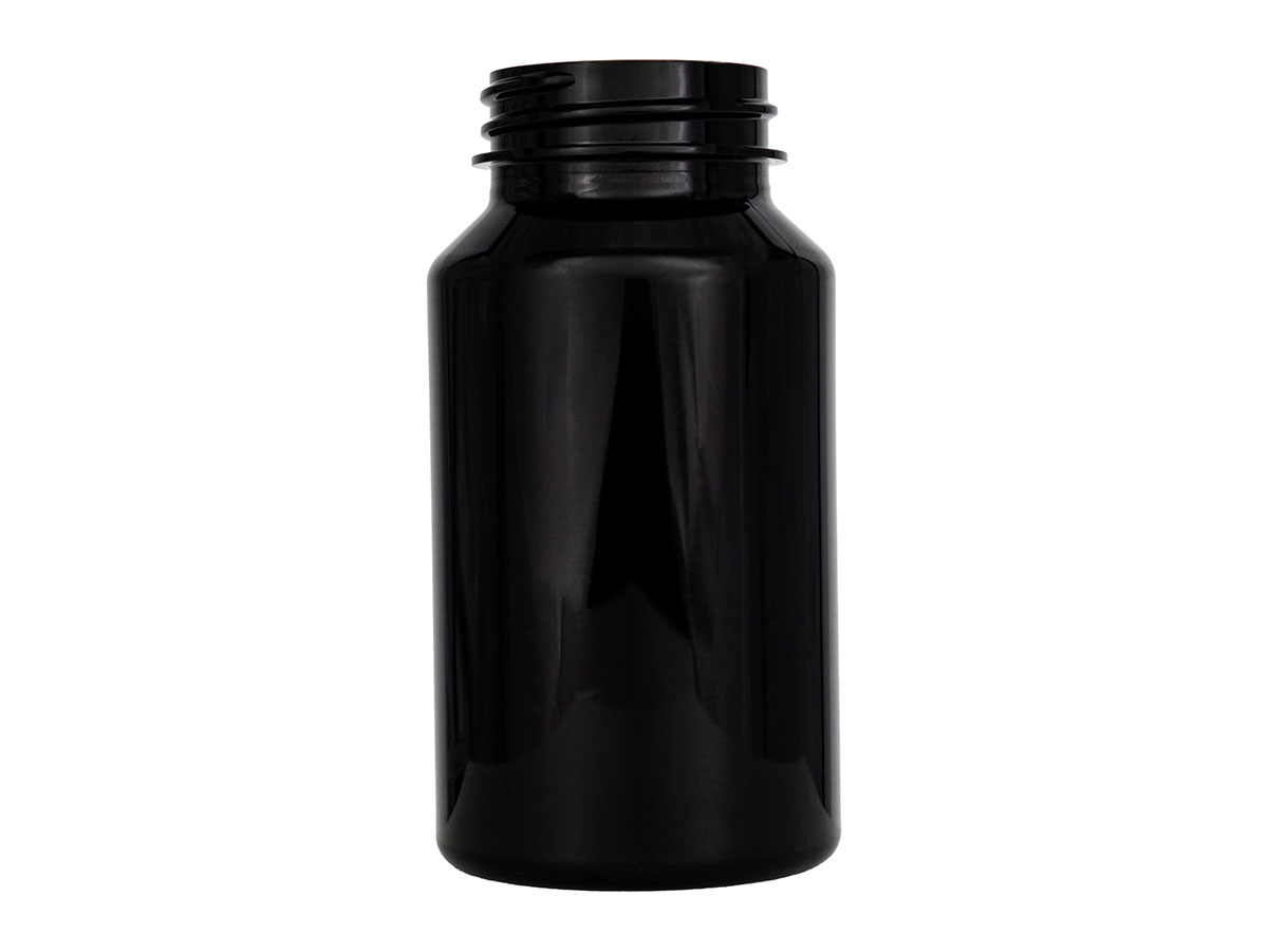 150 cc, 38/400 Finish, Dark Amber, Bottles, PET PCR, Round Packer
