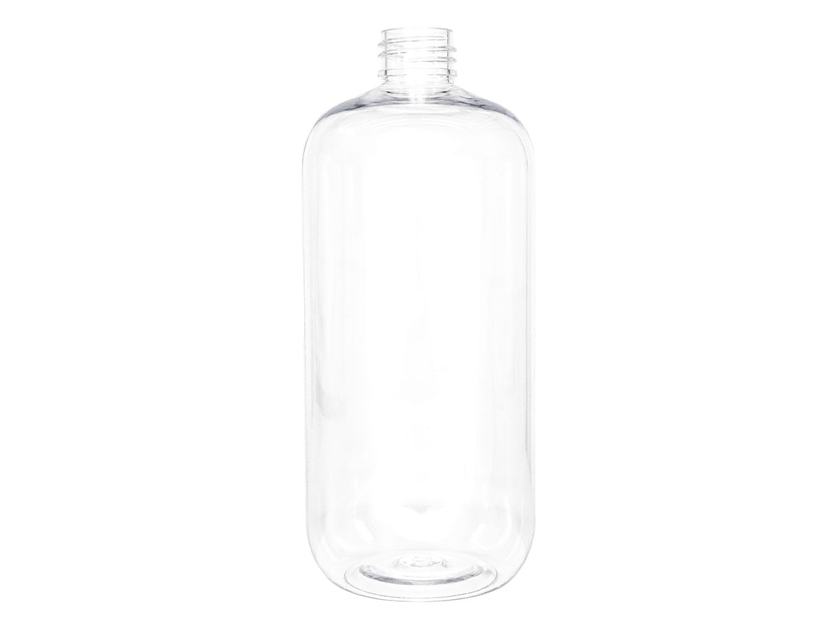16 oz., 24/410 Finish, Clear, Bottles, PET, Boston Round