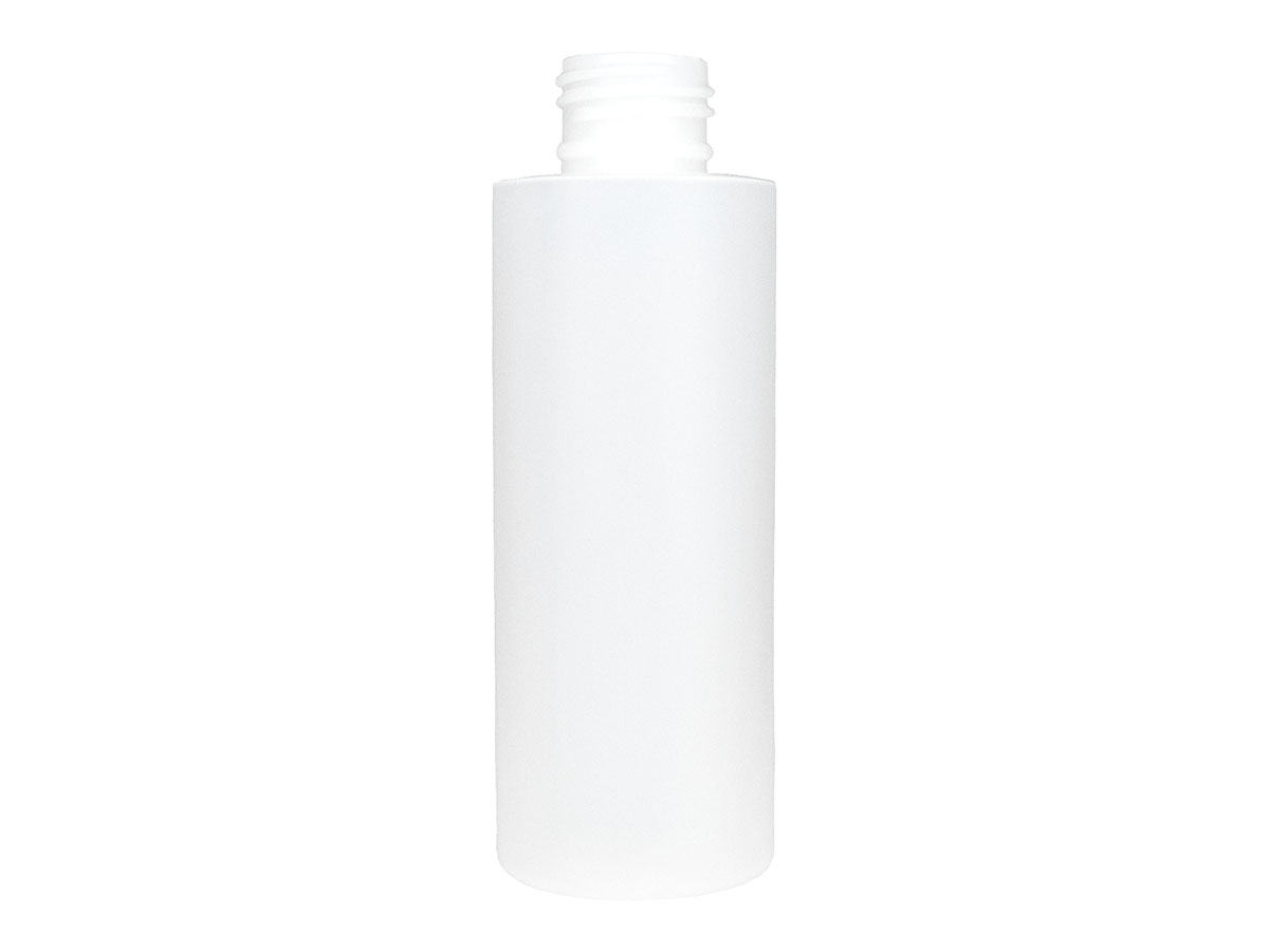 4 oz., 24/410 Finish, Natural, Bottles, HDPE, Cylinder Round