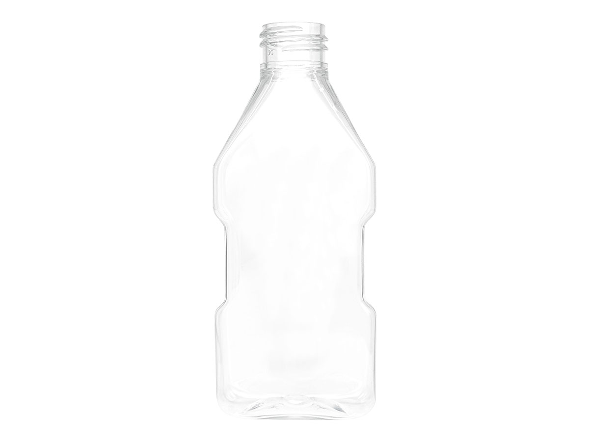 8 oz., 24/410 Finish, Clear, Bottles, PET, Oblong