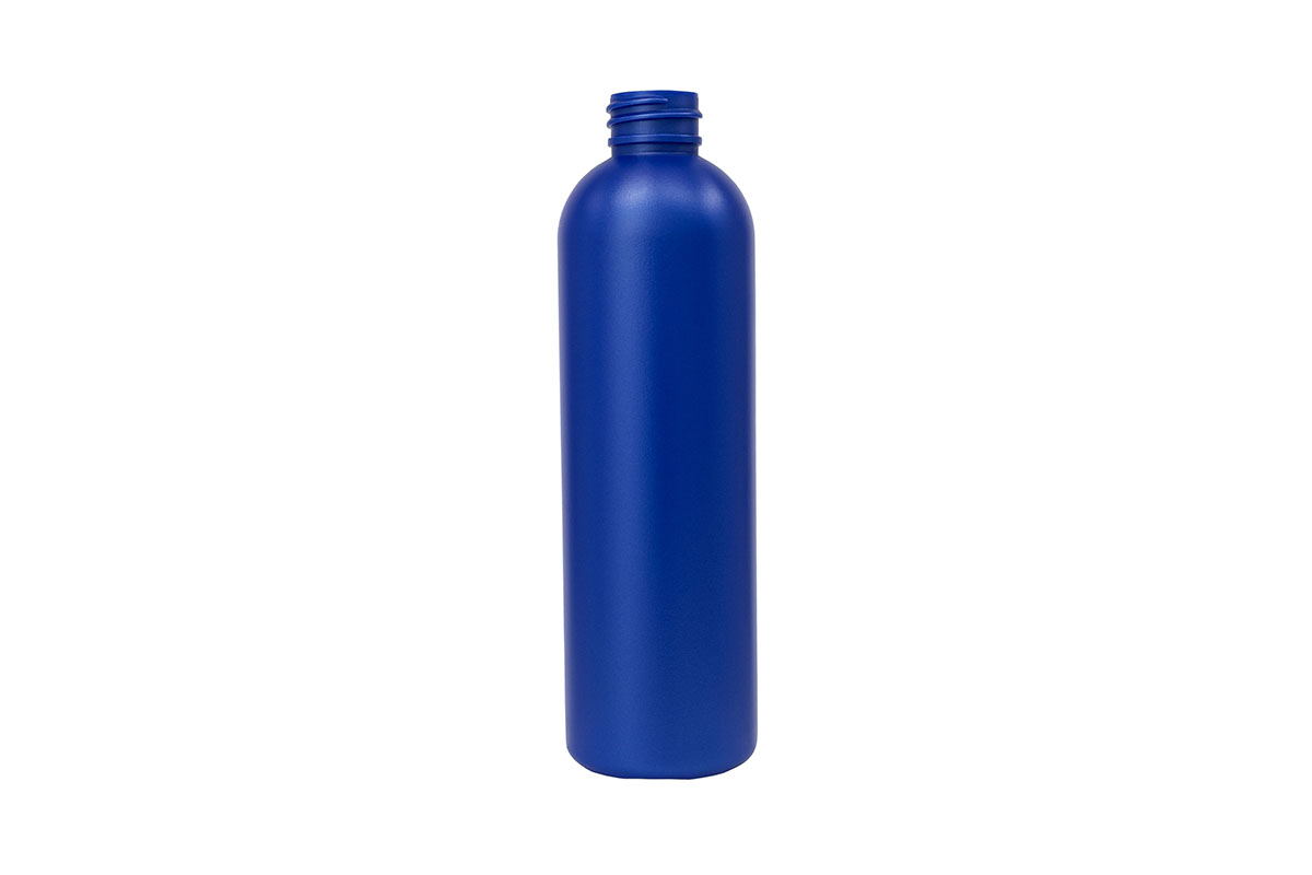 12 oz., 28/410 Finish, Blue, Bottles, HDPE, Bullet
