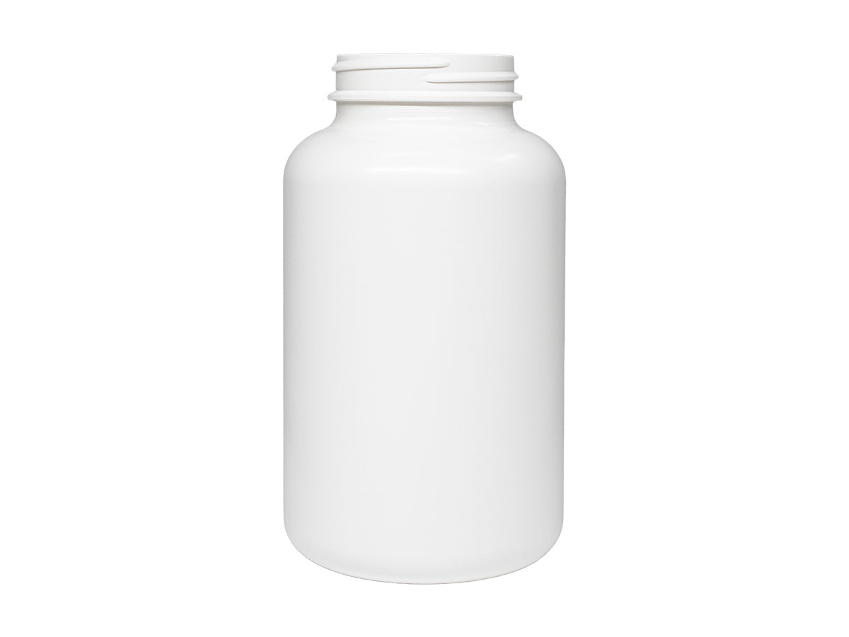 500 cc, 53/400 Finish, White, Bottles, HDPE, Round Packer