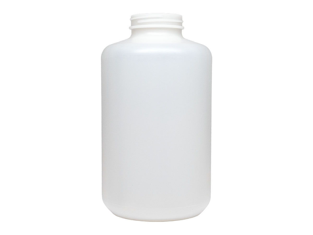 1250 cc, 53/400 Finish, Natural, Bottles, HDPE, Round Packer